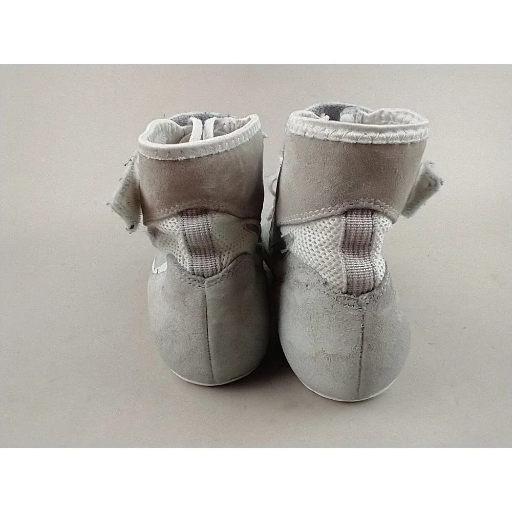 Nike Speedsweep‎ VII Wrestling Shoes Mens 10.5 Silver White 366683-100 High Top